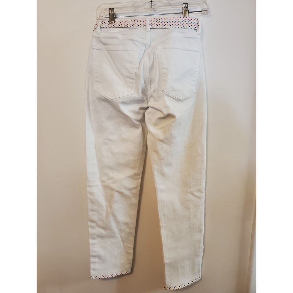 Upcycled white jeans with Minnie-size 0/2 - Picture 4 of 4